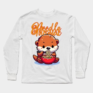 Ramen Otter Long Sleeve T-Shirt